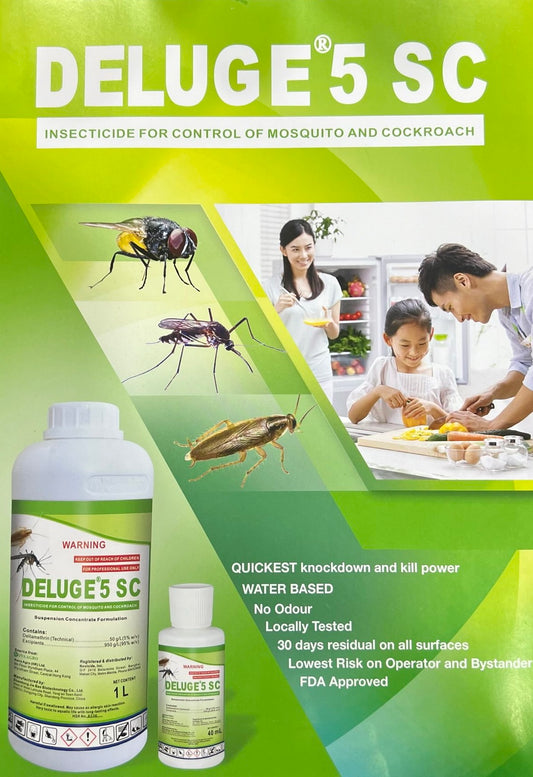 Deluge Residual 5SC Deltamethrin (Mosquito Dengue and General Pest Control)