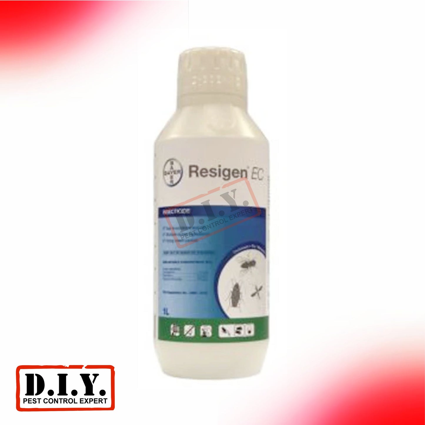 Resigen EC | S-bioallethrin | Permethrin | Piperonyl Butoxide | Mosquito Dengue | Fly Control, Fogging | Misting - 1 liter